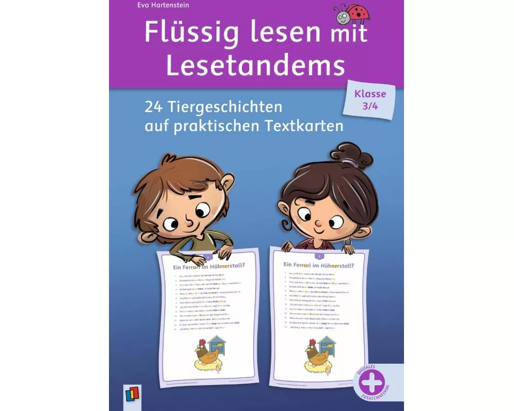 Flüssig lesen mit Lesetandems – 24 Tiergeschichten, Klasse 3/4