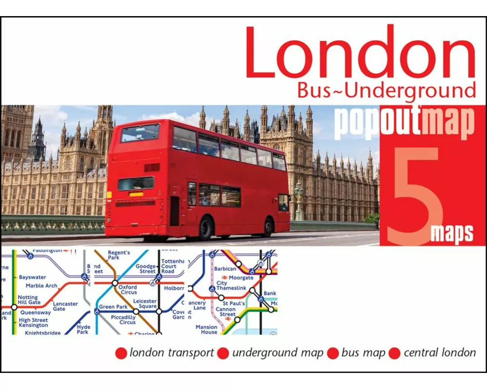 London Bus and Underground PopOut Map