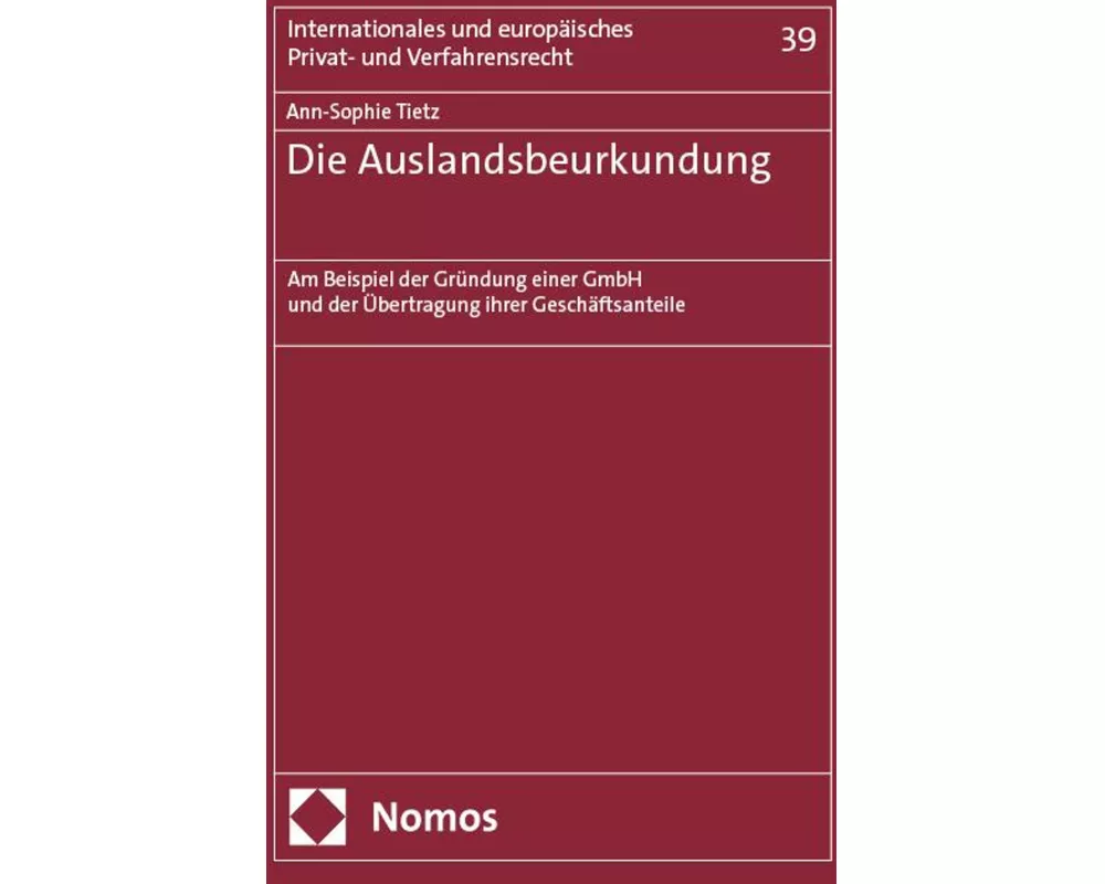 Die Auslandsbeurkundung