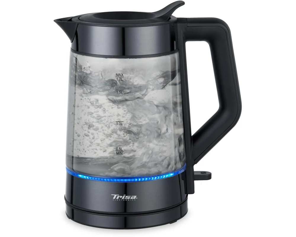 Trisa Wasserkocher Compact Boil W71 Plus 1.7 l, Anthrazit