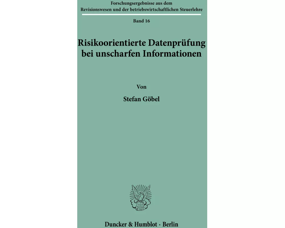 Risikoorientierte Datenprüfung bei unscharfen Informationen