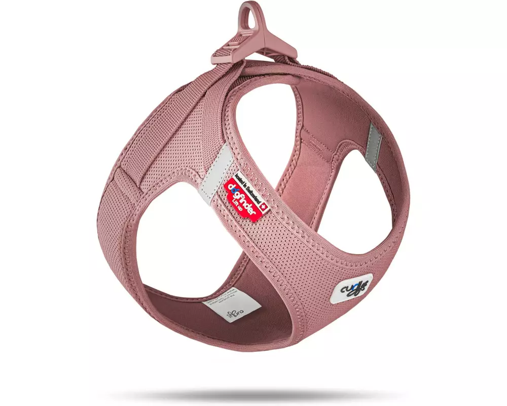 curli Vest Harness curli Clasp Air-Mesh Rose 2XS