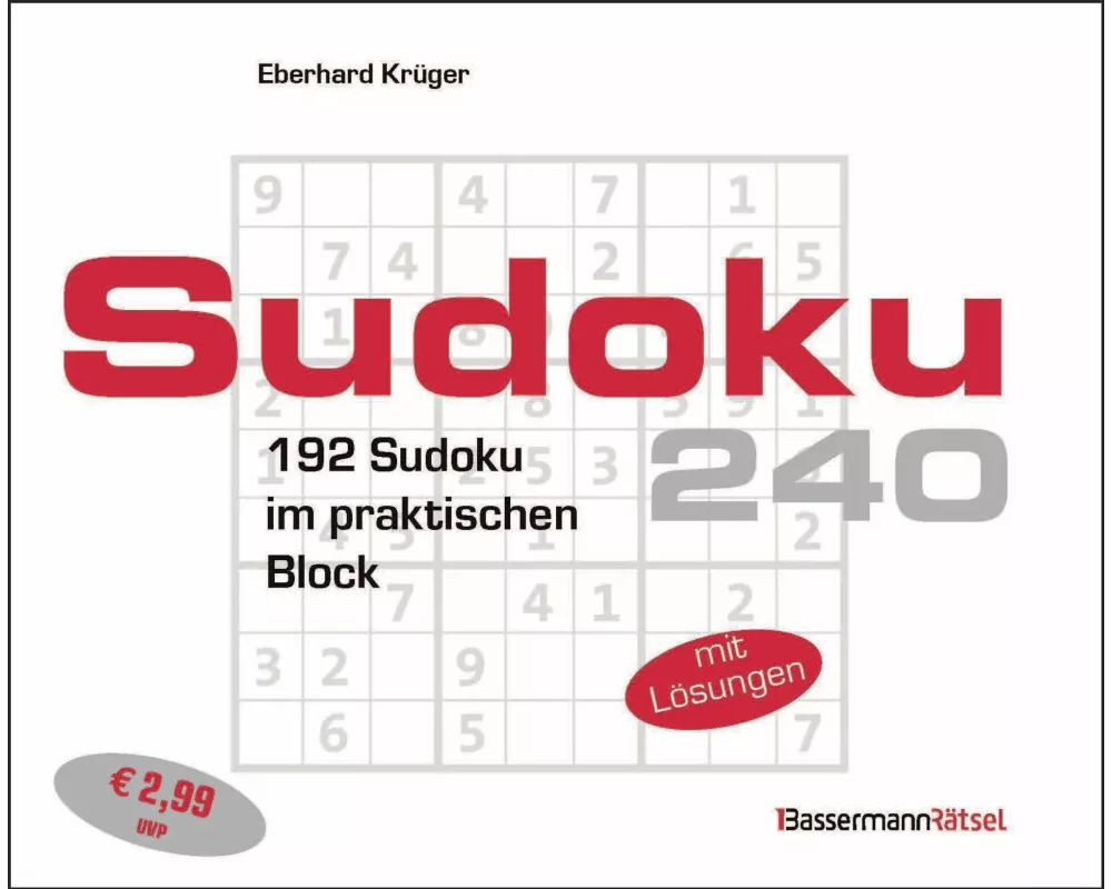 Sudokublock 240 (5 Exemplare à 2,99 €)