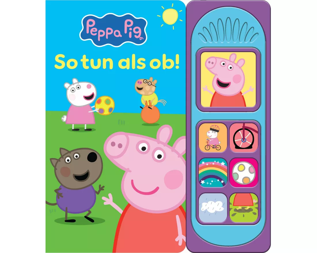 Peppa Pig - So tun als ob - Soundbuch - Pappbilderbuch mit 7 Geräuschen - Peppa Wutz