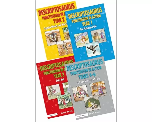 Descriptosaurus Punctuation in Action 4 Book Bundle