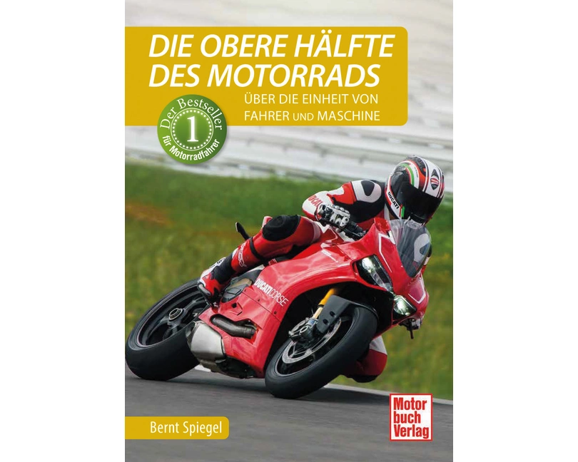 Die obere Hälfte des Motorrads
