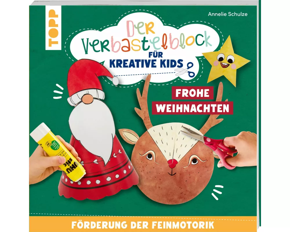 Der Verbastelblock für kreative Kids. Frohe Weihnachten