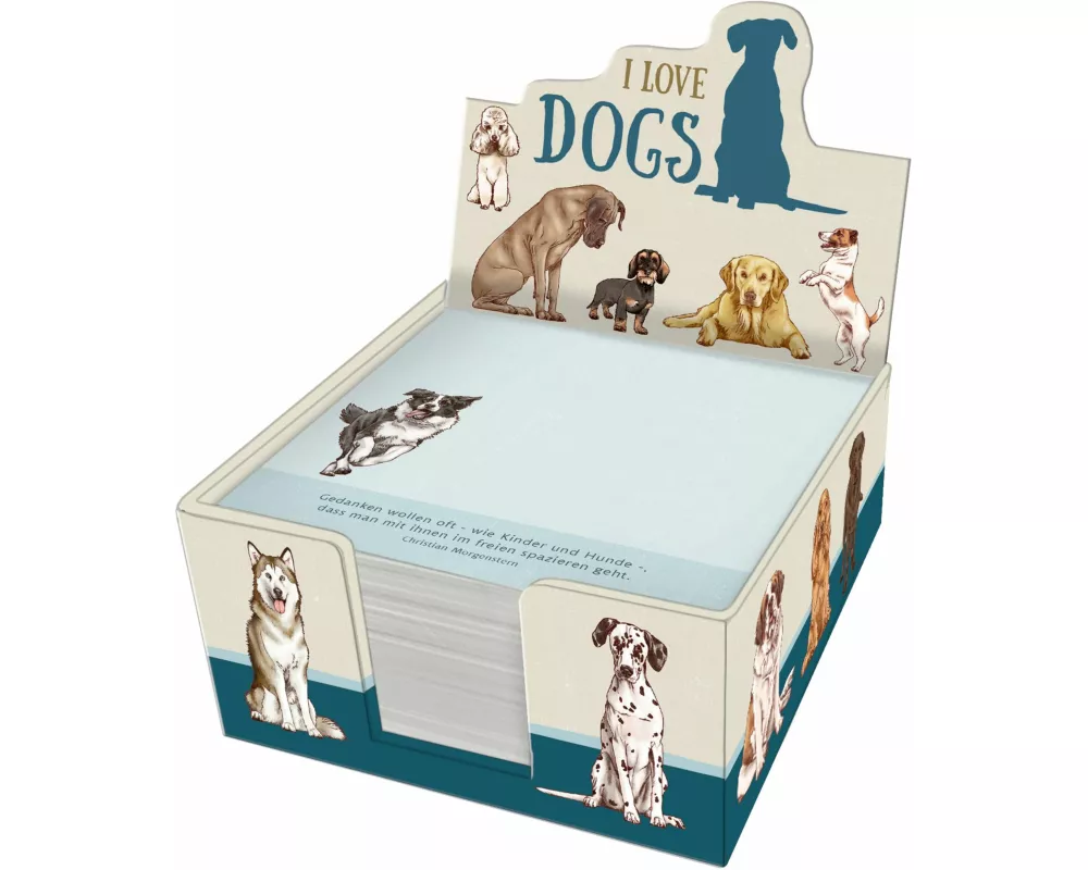 Zettelkästchen – I love dogs