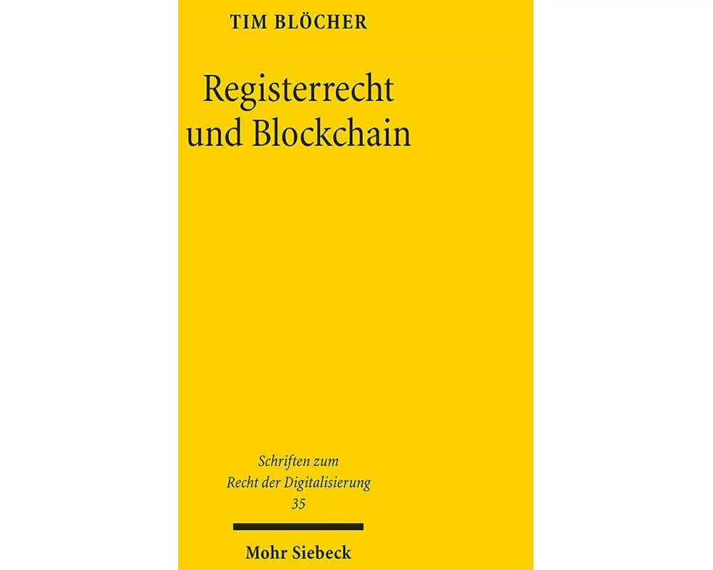 Registerrecht und Blockchain