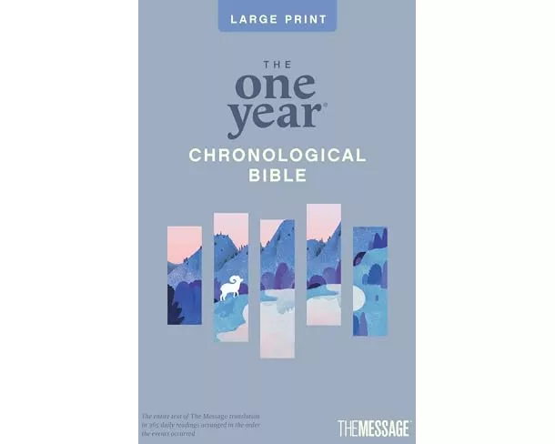 One Year Chronological Bible The Message, Large Print