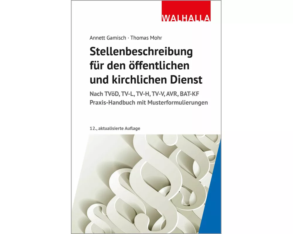 Stellenbeschreibung für den öffentlichen und kirchlichen Dienst