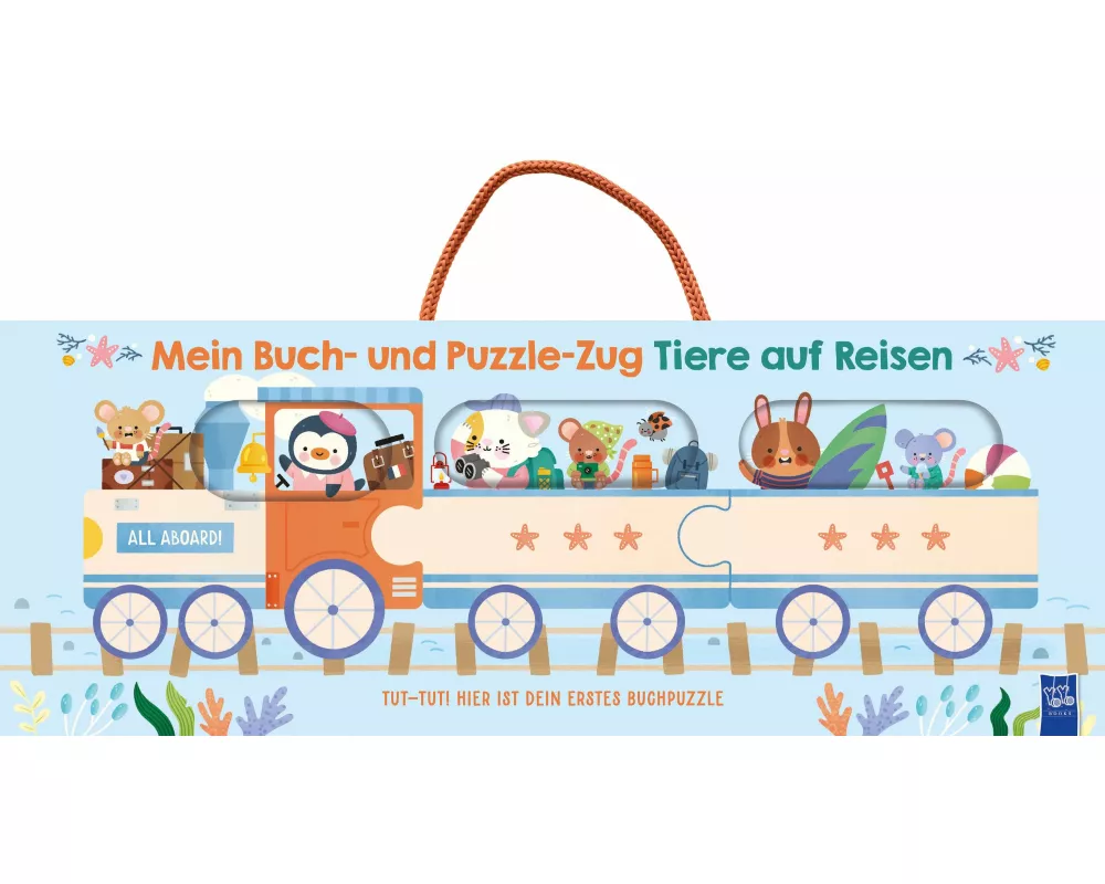 Mein Buch- und Puzzle-Zug: Tiere auf Reisen