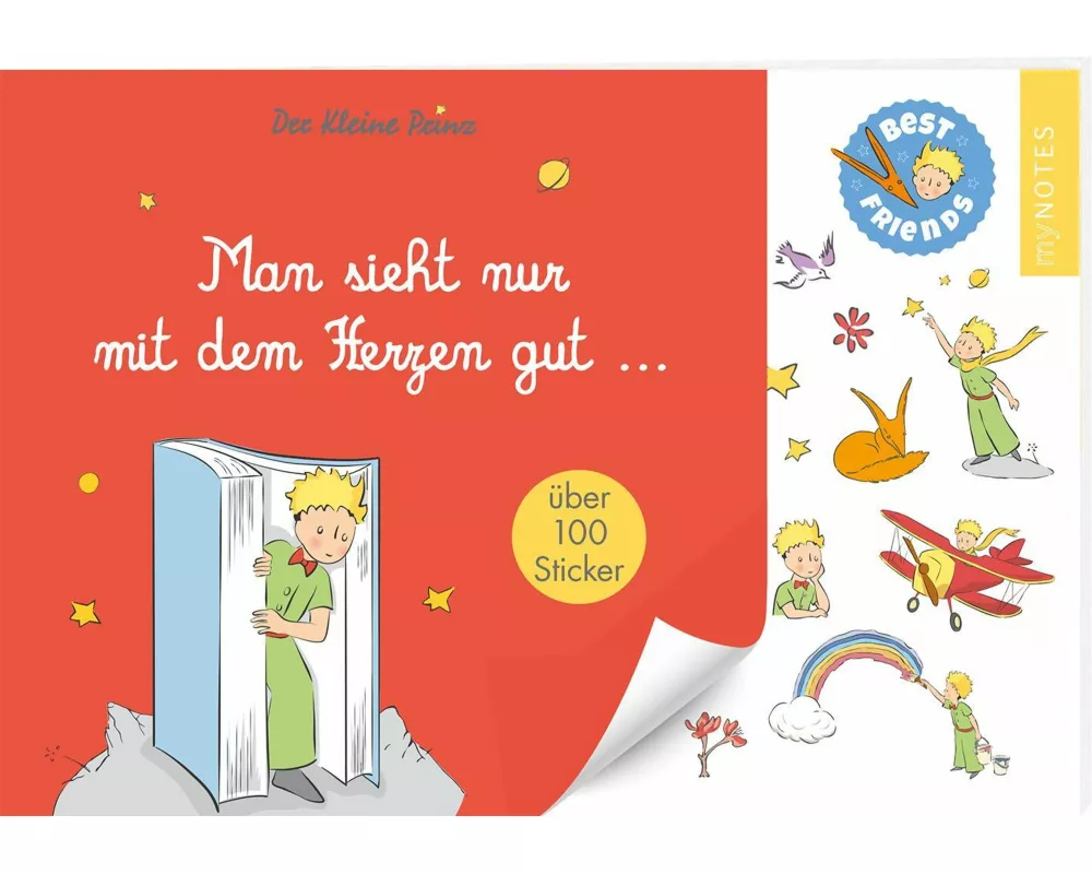 myNOTES Papeterie: Der Kleine Prinz Stickerheft