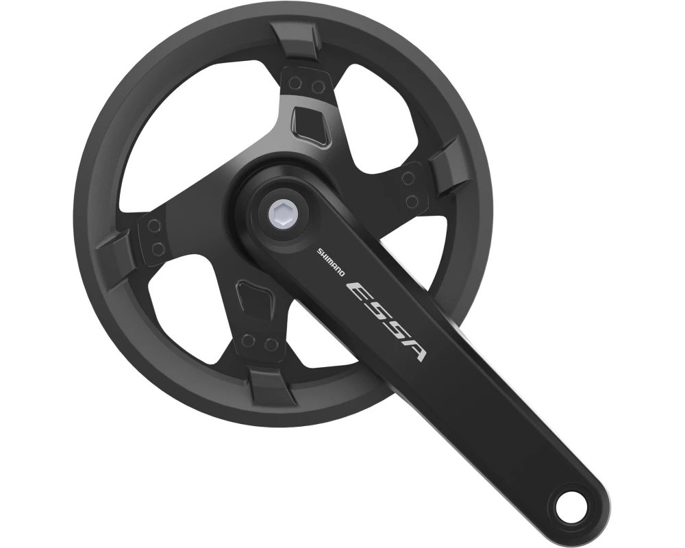 Shimano Kurbelgarnitur Essa FC-U2000 175 mm , 40 Zähne Hosenschutz