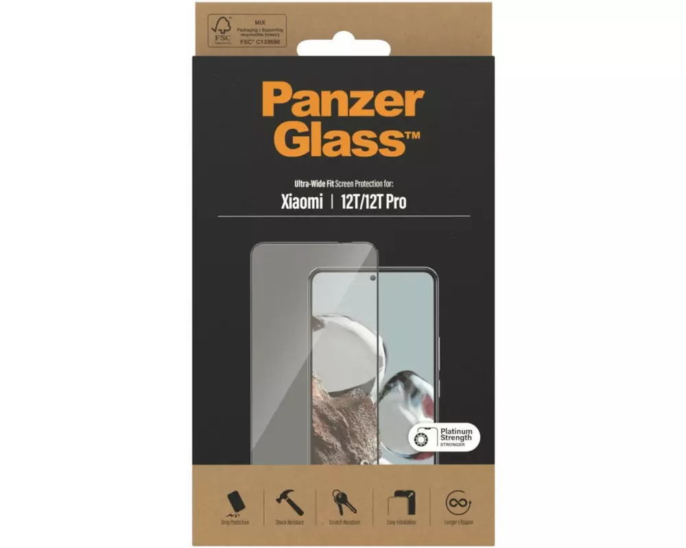 Panzerglass Displayschutz Ultra Wide Fit Xiaomi 12T/12T Pro