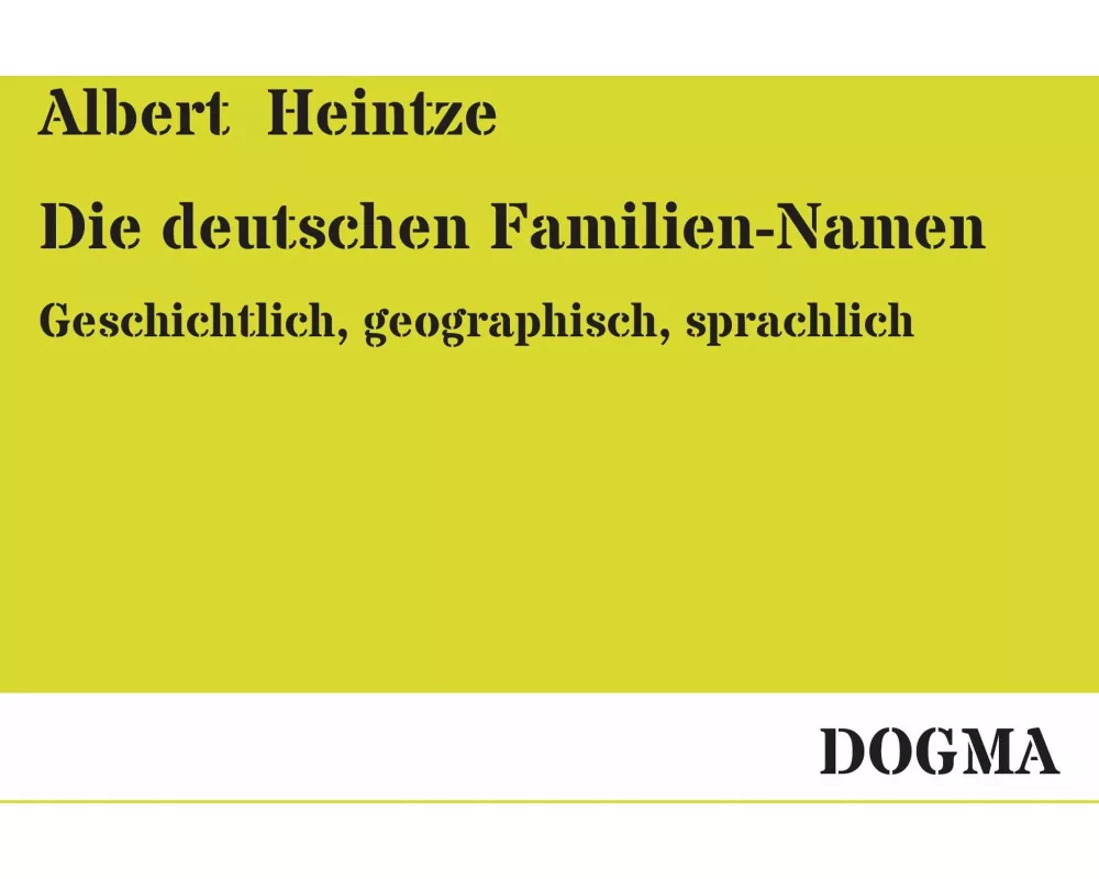 Die deutschen Familien-Namen