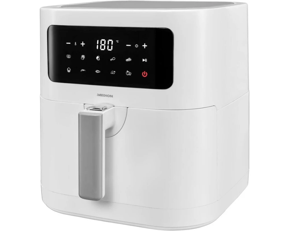 Medion Heissluft-Fritteuse MD 11740 5.2 l, Weiss