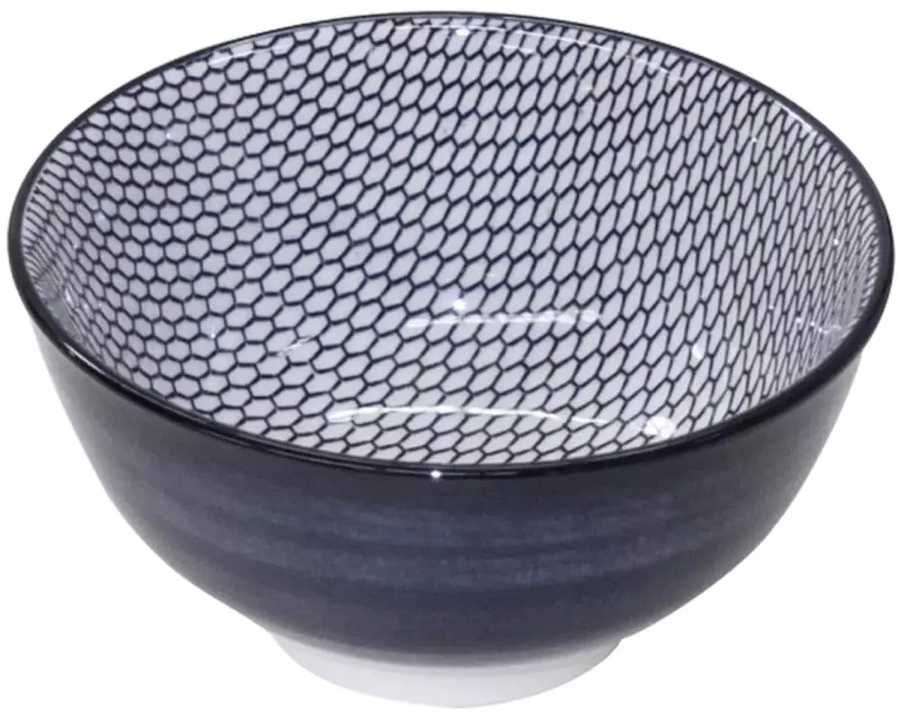 Haynan Schale Zen Kacheln Ø 15.5 cm, 1 Stück, Blau/Weiss