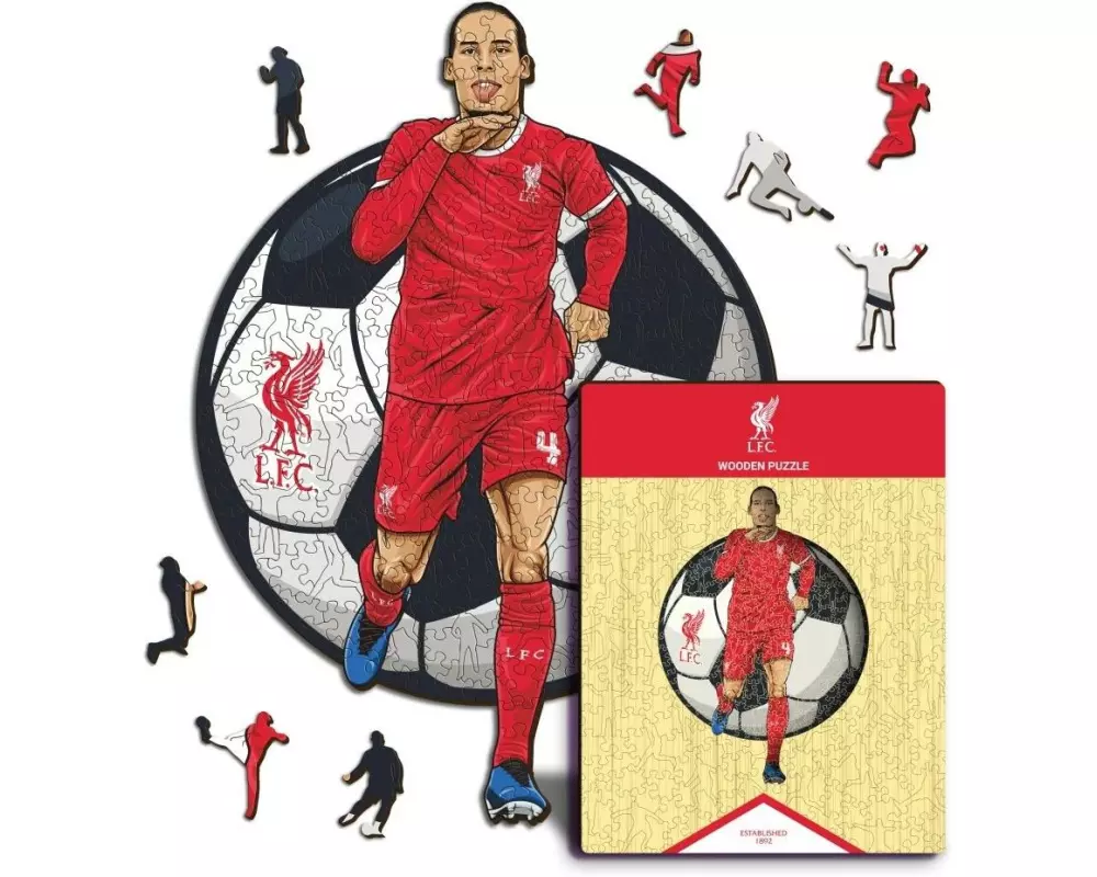 Iconic Puzzle Holz-Puzzle Virgil Van Dijk S, 150 Teile