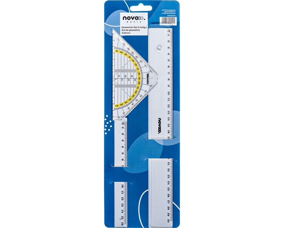 NOVOOO Geometrie-Set E-110305 MTH 3-teilig