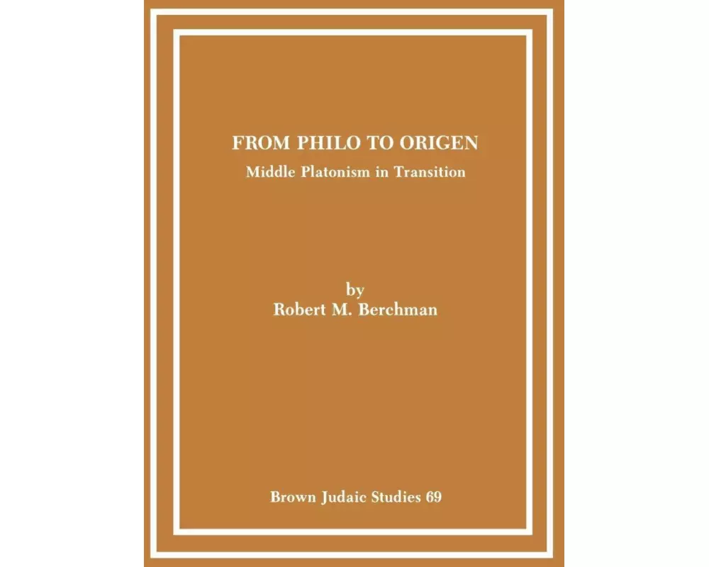 From Philo to Origen