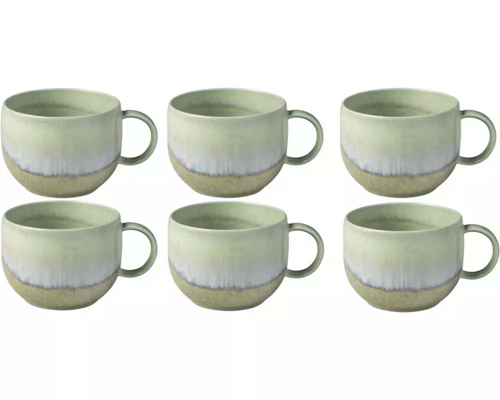 Villeroy & Boch Kaffeetasse Perlemor Alga 190 ml, 6 Stück, Grün