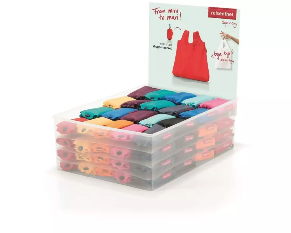 Reisenthel Tasche Mini Maxi Shopper Pocket Display, Mehrfarbig