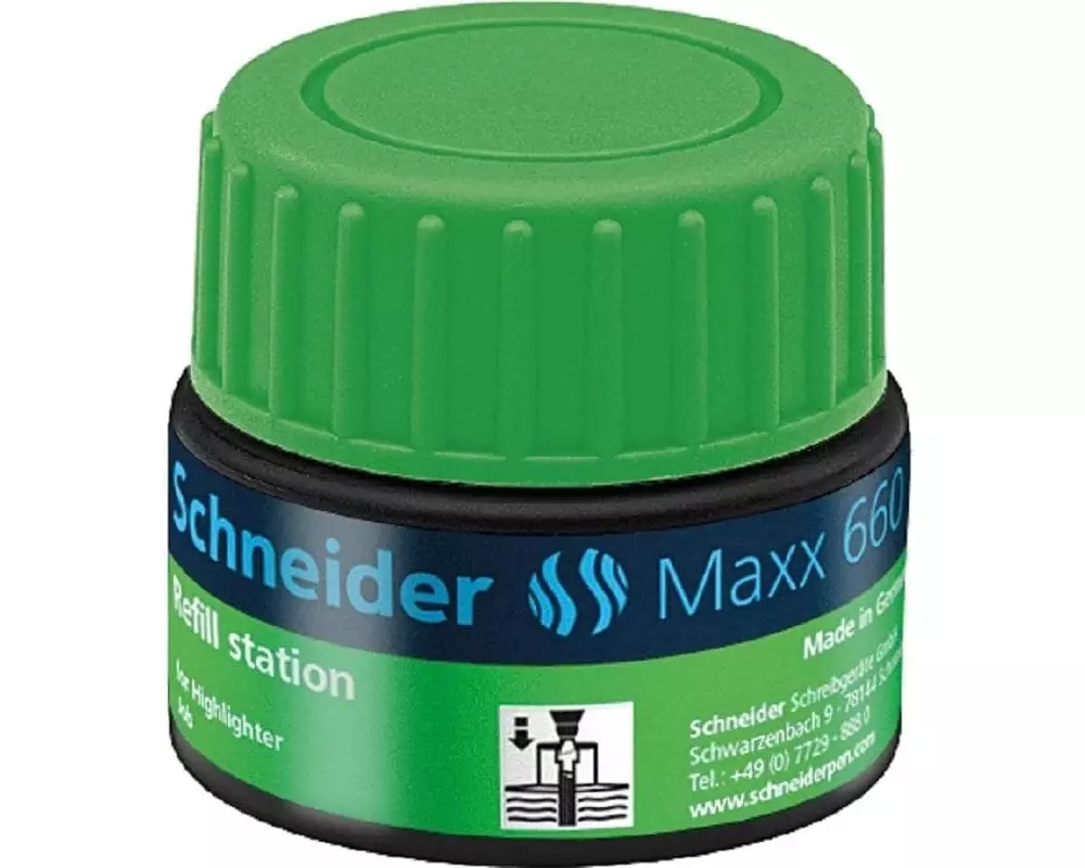 Schneider Tintenglas Nachfülltinte 660 Grün
