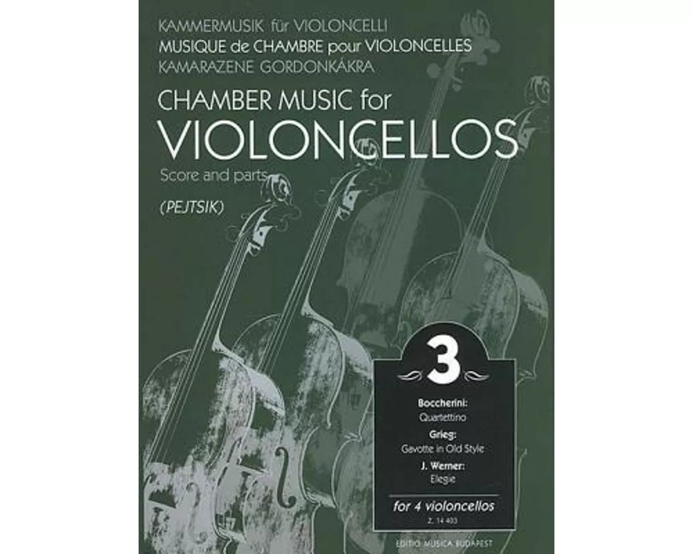 Chamber Music for Four Violoncellos, Volume 3
