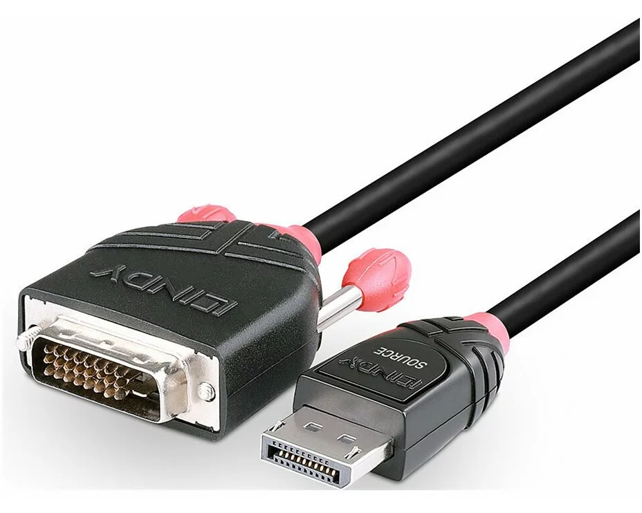 LINDY Video Cable, DP 1.1, DP-DVI M-M, 5m, black