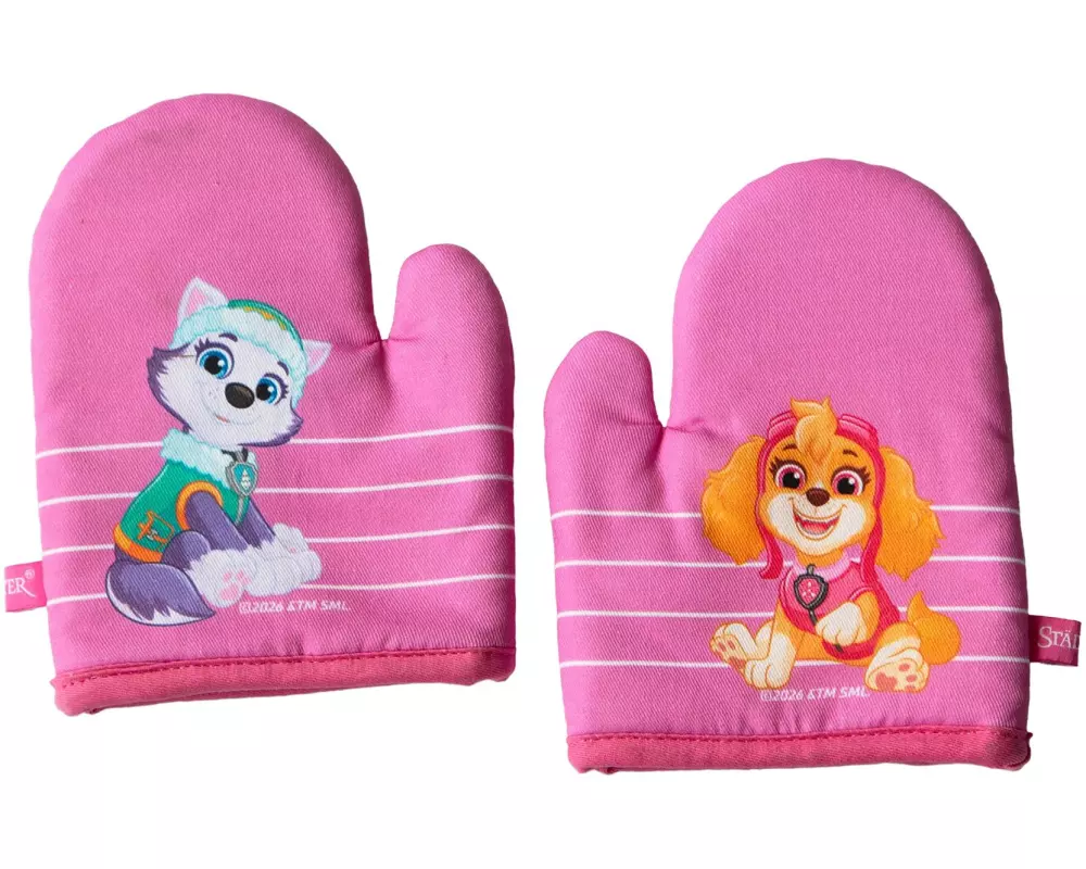 Städter Backofenhandschuhe Paw Patrol 17 x 13 cm, 2 Stück, Rosa