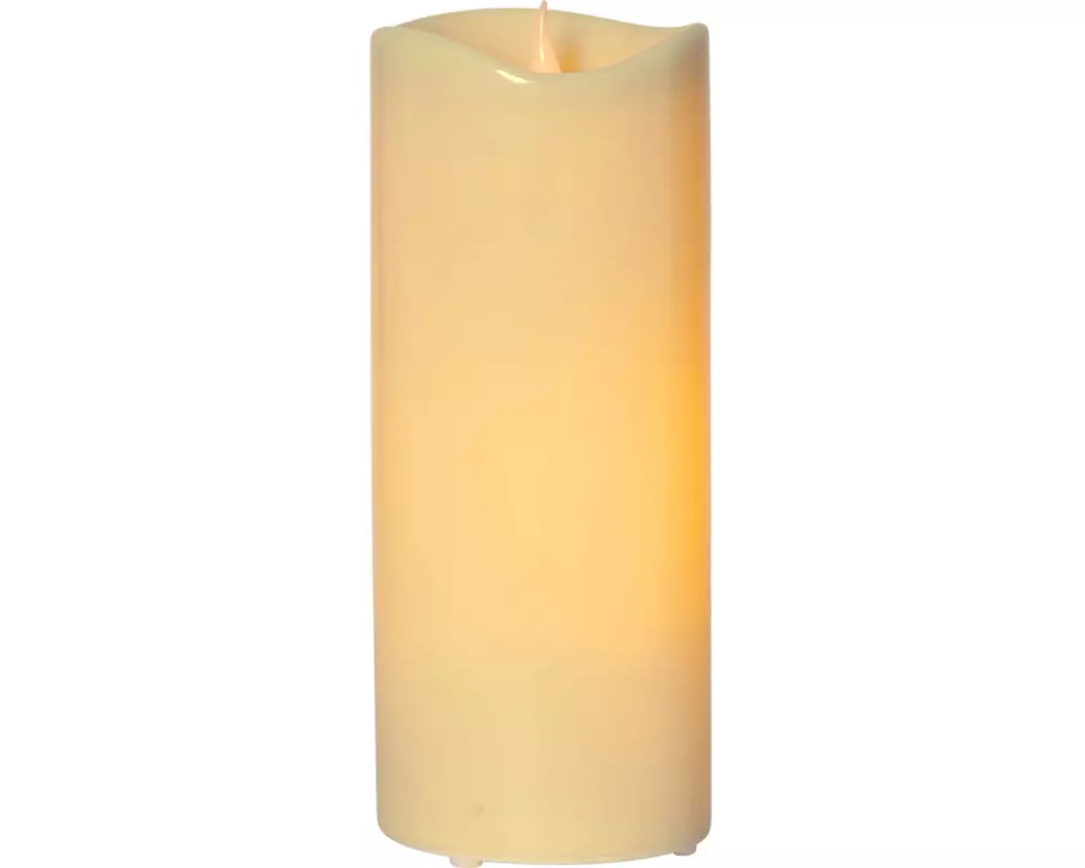 Star Trading LED-Kerze Pillar Grande Ø 12 x 31 cm, Beige