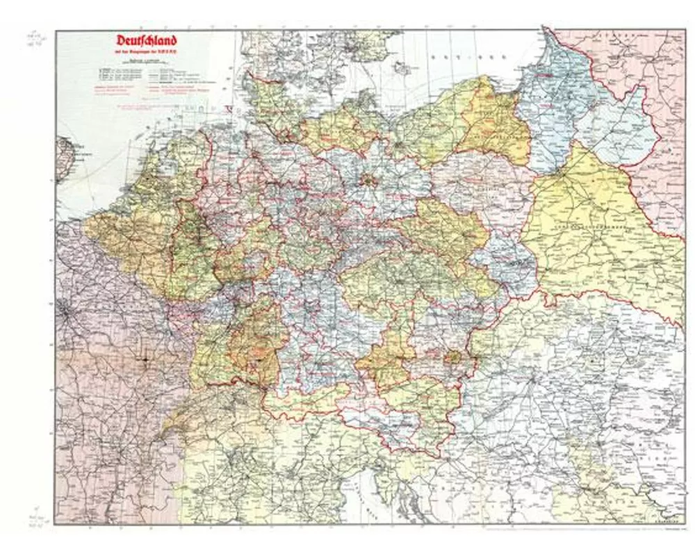 Historische Karte: Deutschland 1942