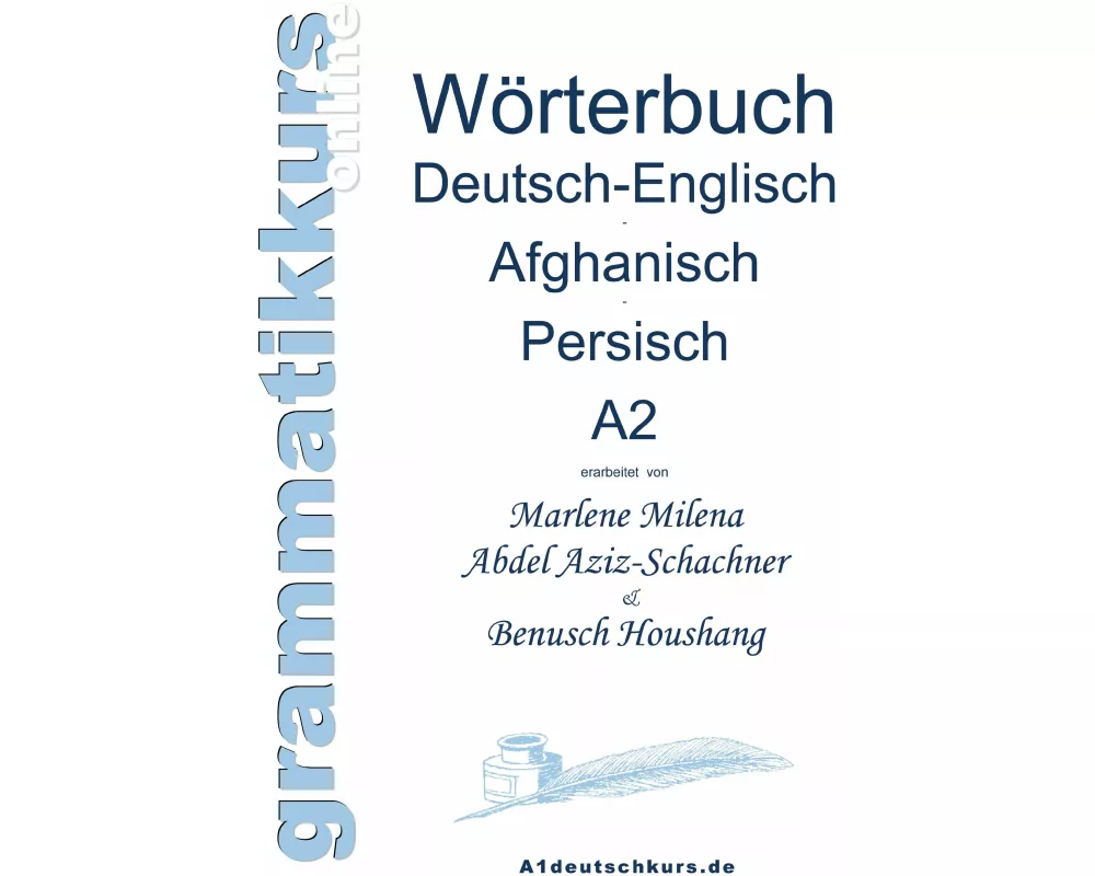 Wörterbuch Deutsch-Englisch-Afghanisch-Persisch Niveau A2