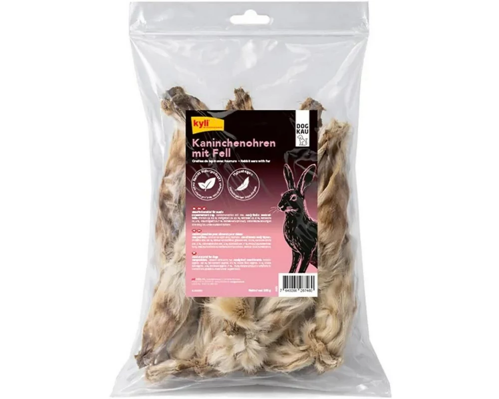 kyli Kausnack Kaninchenohren mit Fell 100 g