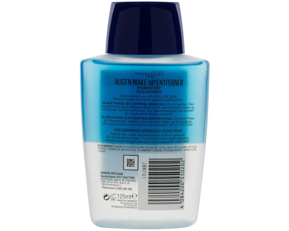 Maybelline Make-up Entferner Spezial Waterproof 125 ml