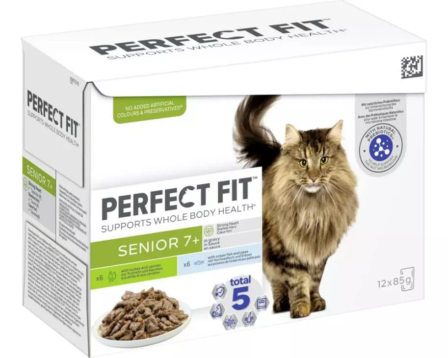 Perfect Fit Nassfutter Cat Senior 7+ Mix in Sauce, 12 x 85g