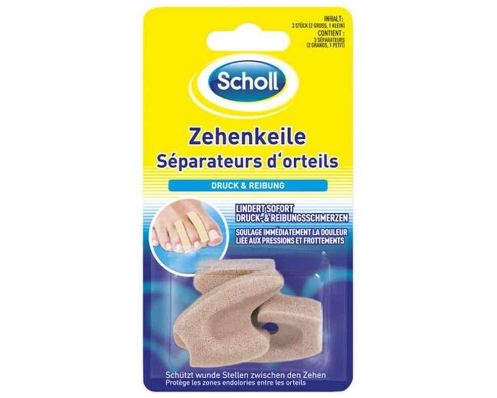 Scholl Aid Zehenkeile 3 Stück
