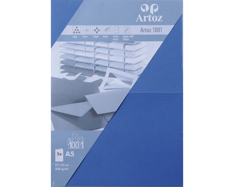 ARTOZ Karten 1001 A5 107392264 220g, royal 5 Blatt