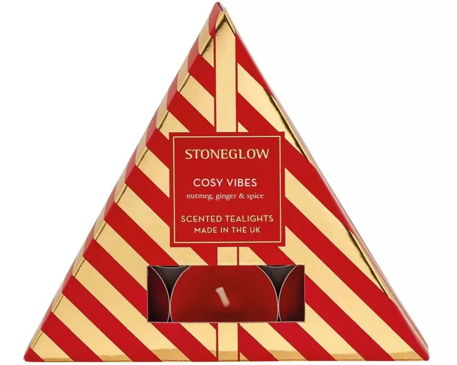 Stoneglow Teelichter Cosy Vibes Rot