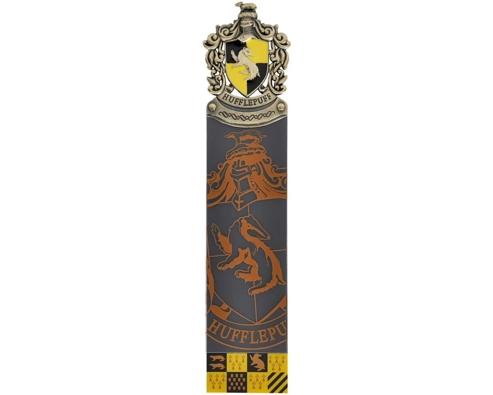 The Noble Collection Hufflepuff Lesezeichen Braun/Gelb/Schwarz