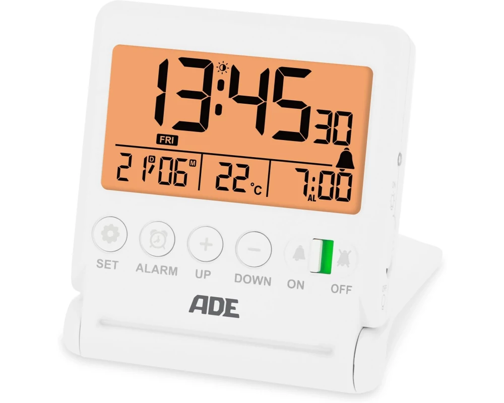 ADE Digitalwecker CK2507-1 Weiss