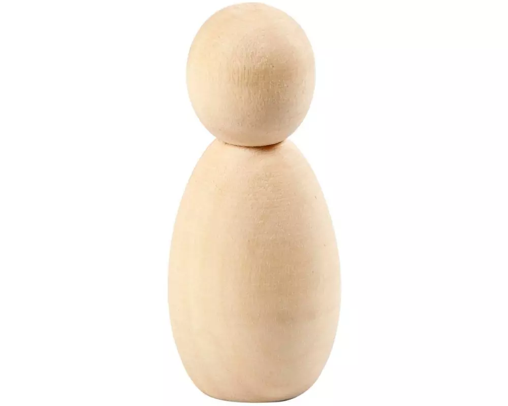 Creativ Company Holzartikel Kegelfigur 6 cm, 5 Stück