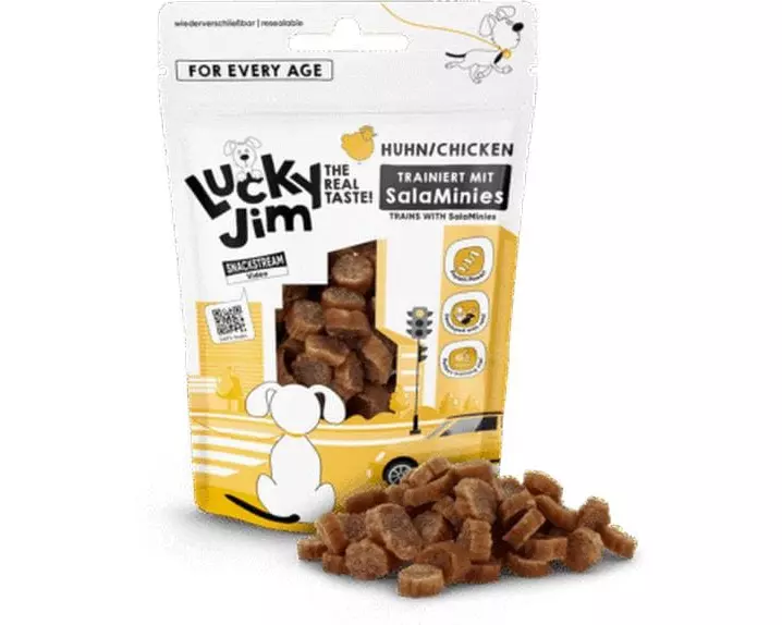 Lucky Jim Leckerli SalaMinies Huhn 70 g