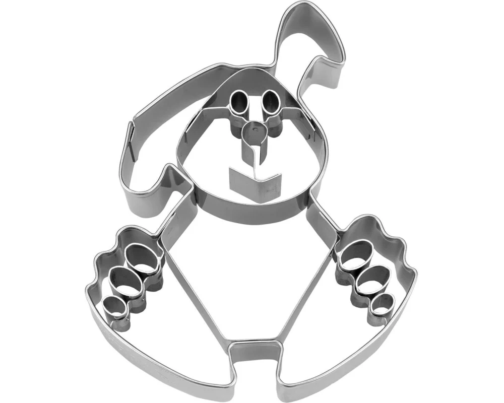 Städter Guetzli-Ausstecher Hase, Edelstahl, 9 cm