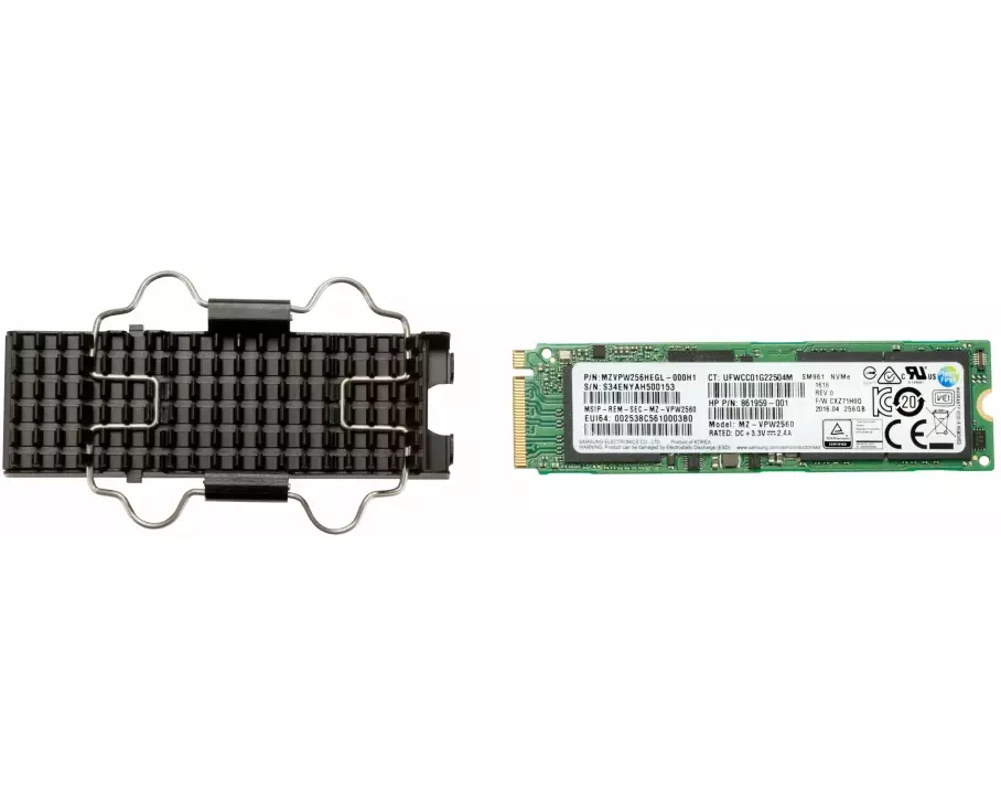 HP ZTrboDrv 512GB SED Z4/6 G4 TLC SSDKit Z4 6 / M.2Module in to M2 slot on mother board + heatsink