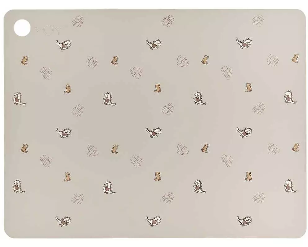 OYOY Kindertischset Dino Dina 45 x 34 x 0.2 cm