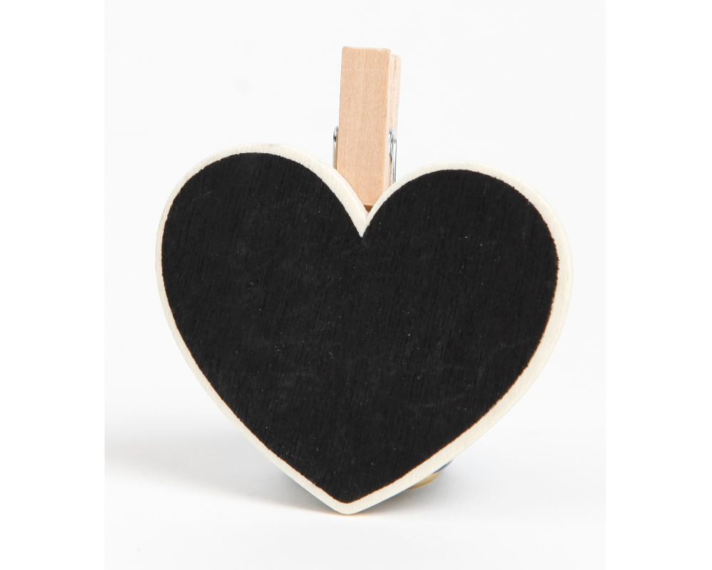 I AM CREATIVE Blackboard Clips 1301.24 Herz, 4 Stück