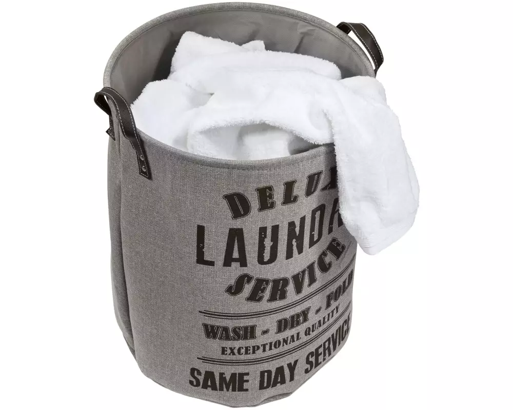 diaqua® Wäschesammler Laundry 59 l, Hellgrau