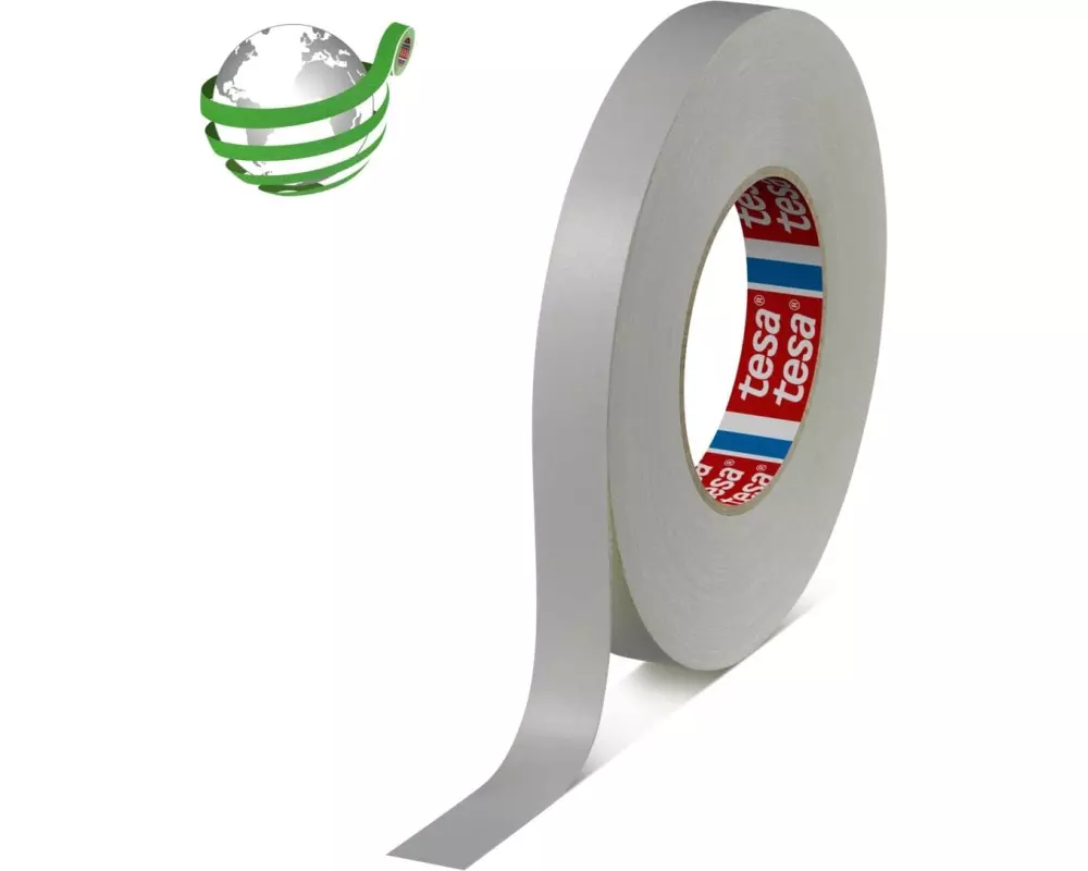 tesa Gewebewarnband 50 mm x 25 m, Schwarz/Gelb